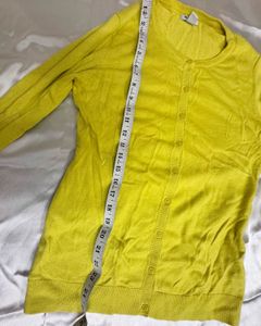 Neon Yellow Cardigan