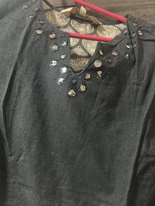 Girls Black &amp; Gold Dress