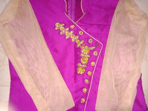Front Side Cut Kurta  With Skirt