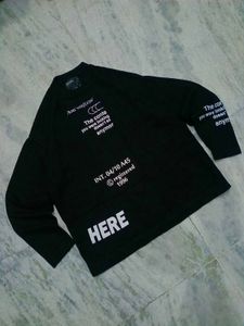 Black Graphic Print T-Shirt