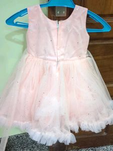 Peach  Flower Girl Dress