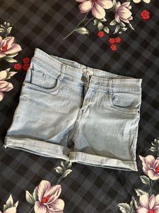Blue Denim Shorts