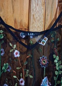 Floral Embroidered Maxi Dress