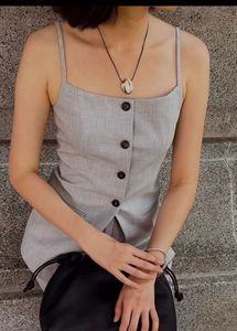 Gray Buttoned waistcoat