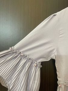 Pleated Ruffle Top