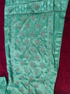 Beautiful Chinon Kurta Set With Sirowsky Work