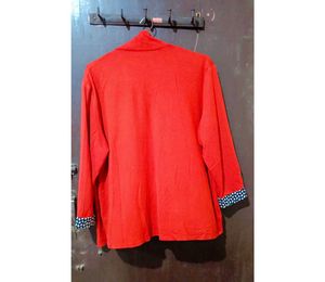 Red &amp; Black Polka Fusion Top