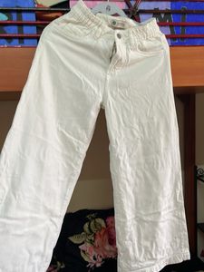 White Wide Leg Jeans