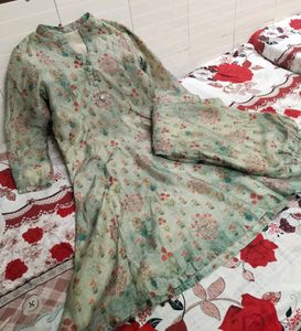 Floral Print Pant  Kameez Suit