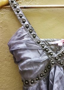 New Grey Partywear Top Studio# Flawless #new