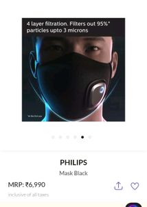 🌬️ Brand New Philips Air Mask for Sale – With Tag