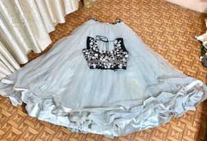 Stone Work Beautiful Party Wear Lehanga Full Ghera