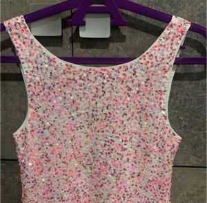 Forever New Low back sequinned top