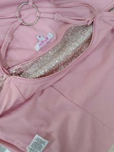 Sparkly Pink Mini Bodycon Dress