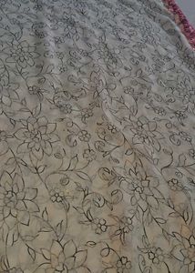 Elegant cream saree