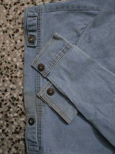 Distressed Denim Hooded Jacket