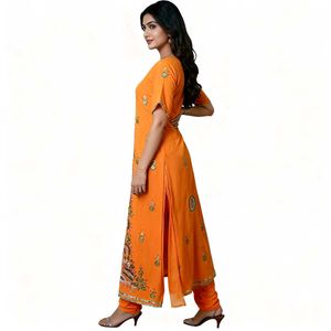 Elegant Orange Kurta Set