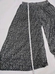 Stylish Black &amp; White Palazzo Pants (CQ)