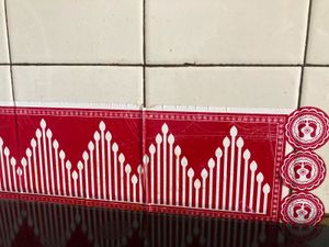 Red &amp; White Uttarakhand Aipan Paper