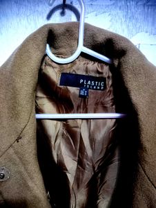 Plastic Island Brown Coat - Size M