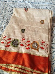 Elegant Embroidered Saree