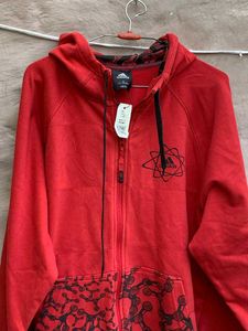 Adidas orignal with tag Red Zip-Up Hoodie