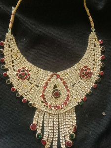 Sparkling Rhinestone Bridal Necklace Set