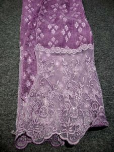 Purple dupatta (stole)