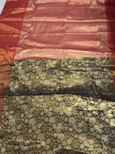 Golden Saree With Blouse