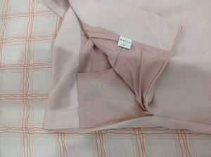 Pale Off White A-Line Midi Skirt