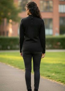 Imported Turtle Neck Woollen Top