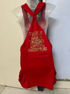 Pintrest Korean Red Jumper Dress
