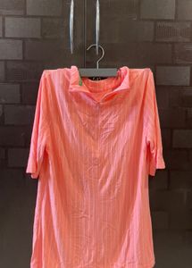 Peach Striped Top