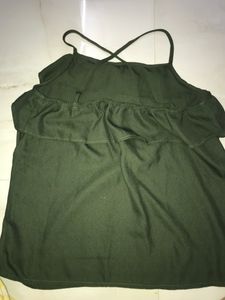 Branded Dark Green Top