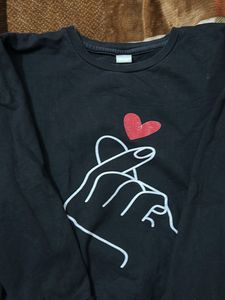Cute Heart Hand Sweatshirt