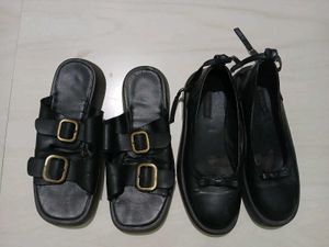 Black Flats &amp; Sandals