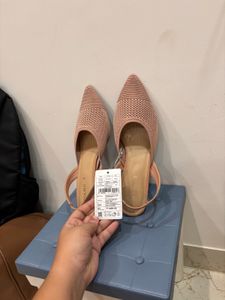🆕 “Luna blu” Blush Pink Knitted Heel
