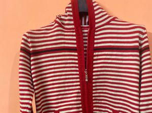 Striped Zip-Up Hoodie