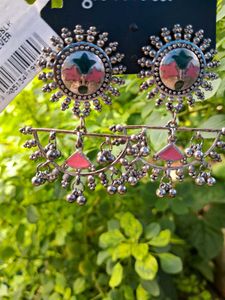 Ethnic Silver Earrings