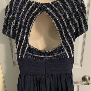 Elegant Navy Blue Maxi Dress