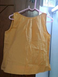 Yellow Sleeveless Top