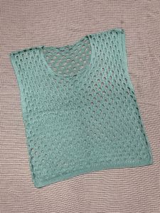 Sea Green Mesh Top