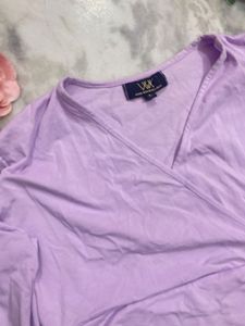Lavender Wrap Top - Size L