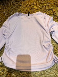 Tokyo Talkies Crop Full Sleeve Skin Tight Top