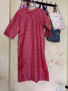 Pink Patterned Dress