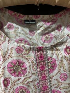 Cotton Kurta + Plazoo Set