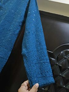 Men&#39;s Blue Kurta And Pyjama