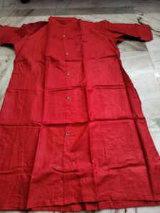 Red Printed Kurta Set