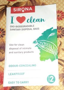 Sanitary Disposal Bags.
