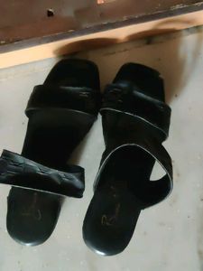 Black wedged &amp; Sandals